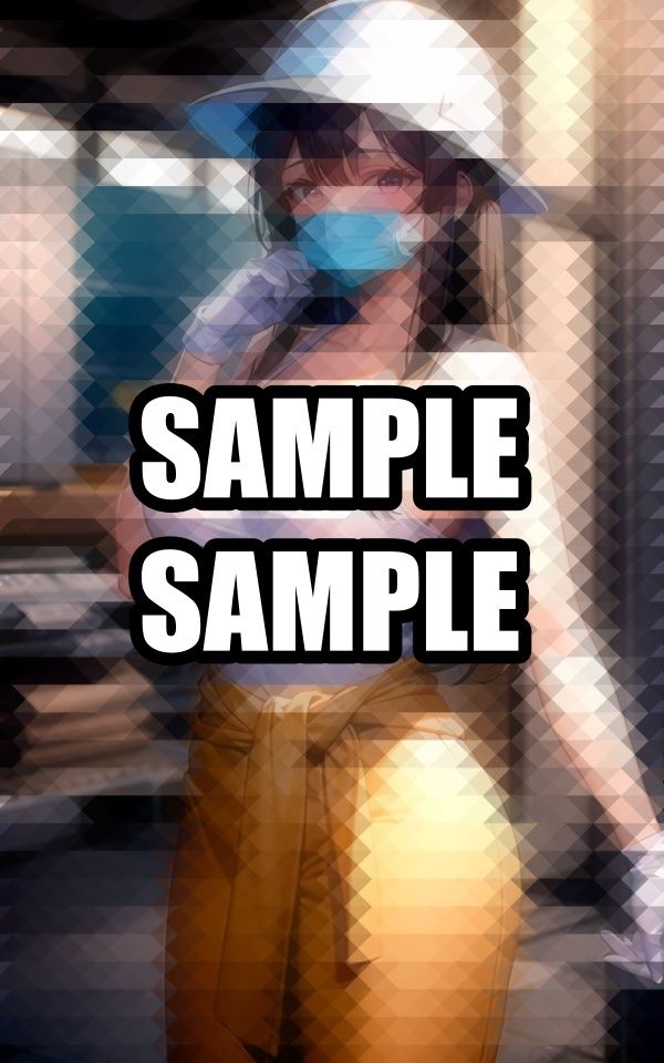 汗かき働く現場美女イラスト集 サンプル6