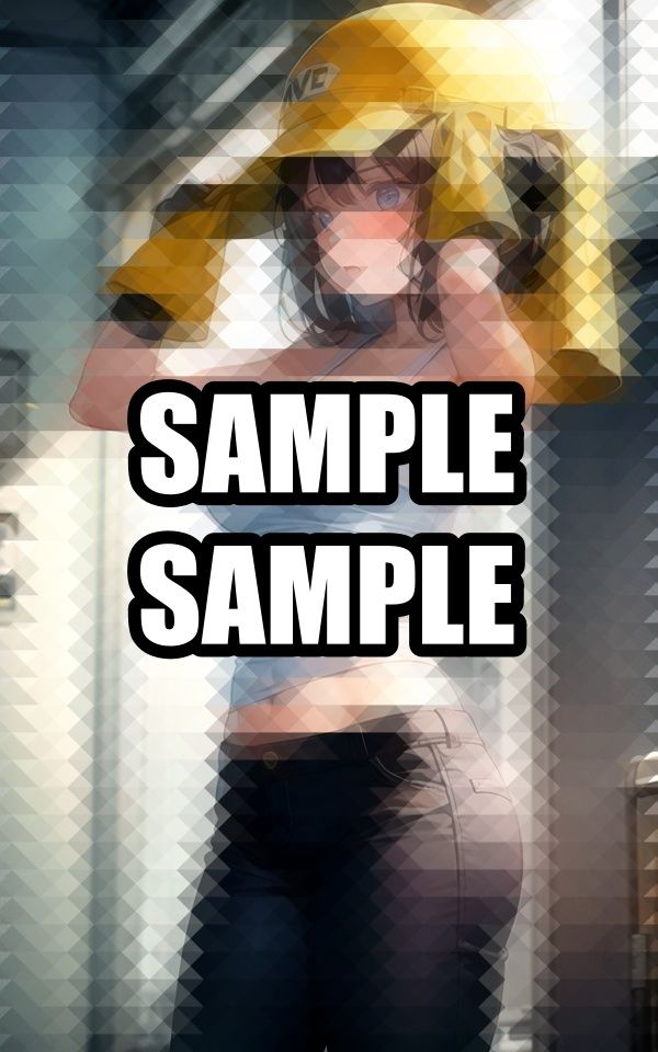 汗かき働く現場美女イラスト集 サンプル8