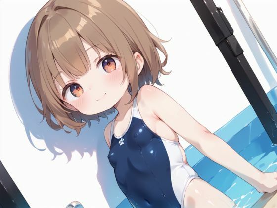 つるぺたロリのスク水ちゃんが初体験で初潮！！1