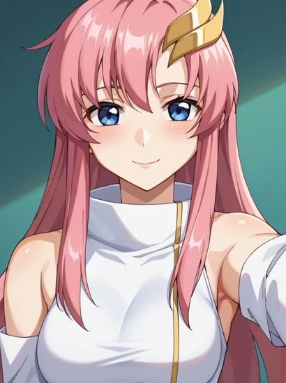 サンプル画像1:機動戦士ガンダムSEEDのラクス・クラインから送られてきた自撮り写真2(自撮りサークル  イカスミ工房) [d_516037]