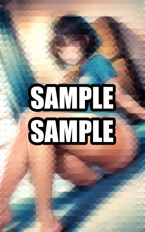 日焼けをしている読書美女イラスト集 画像8