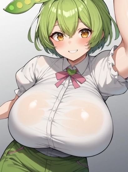 サンプル画像1:ずんだもんから送られてきた自撮り写真(自撮りサークル  イカスミ工房) [d_516518]