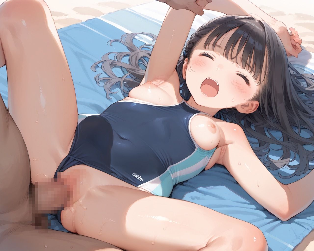 水泳部！つるぺたちゃんに強●種付け指導！...10