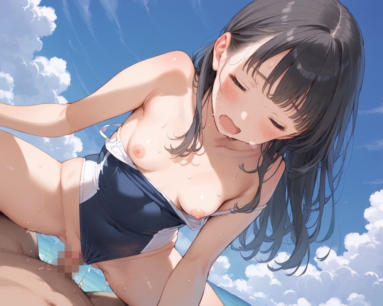 水泳部！つるぺたちゃんに強●種付け指導！...11