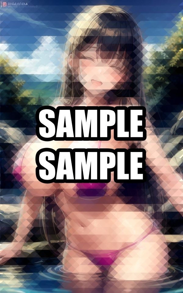 温泉のリラックス美女イラスト集 サンプル6