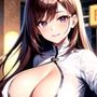 胸元あいたワンピース美女イラスト集