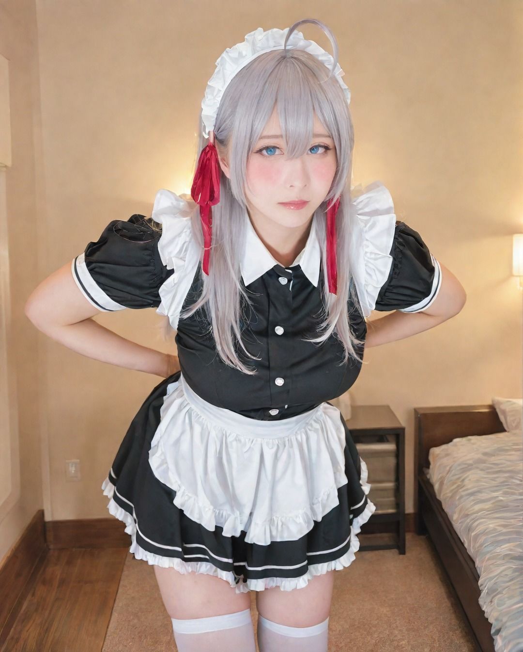 アーリャさんのコスプレイヤーと個撮えっち写真集【150枚〜 制服/メイド/逆バニー/下着】 イメージ画像4