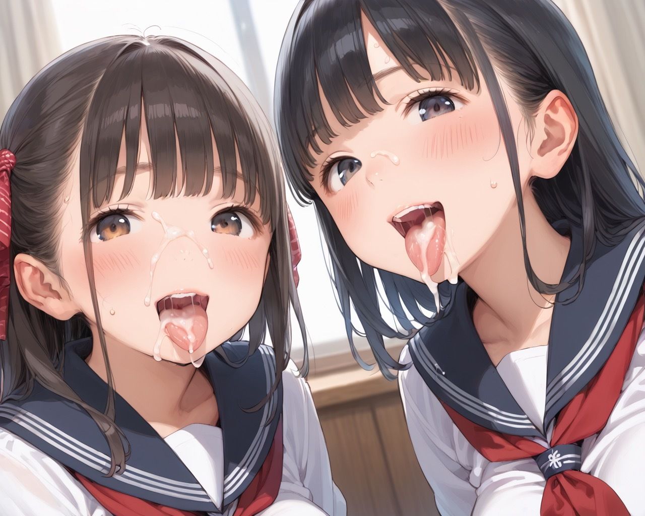 先生のおち??ぽいただいちゃいます 画像1
