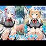 メイドのしゃがみパンチラ