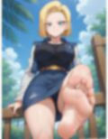 ドラゴンボールイラストエロ画像_金髪クール美人でエロボディ炸裂な18号ちゃんのエッチな画像集！ 画像3