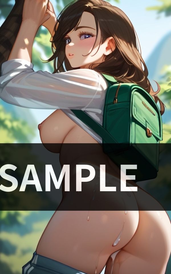 出会った山ガールの お尻に発射 画像2