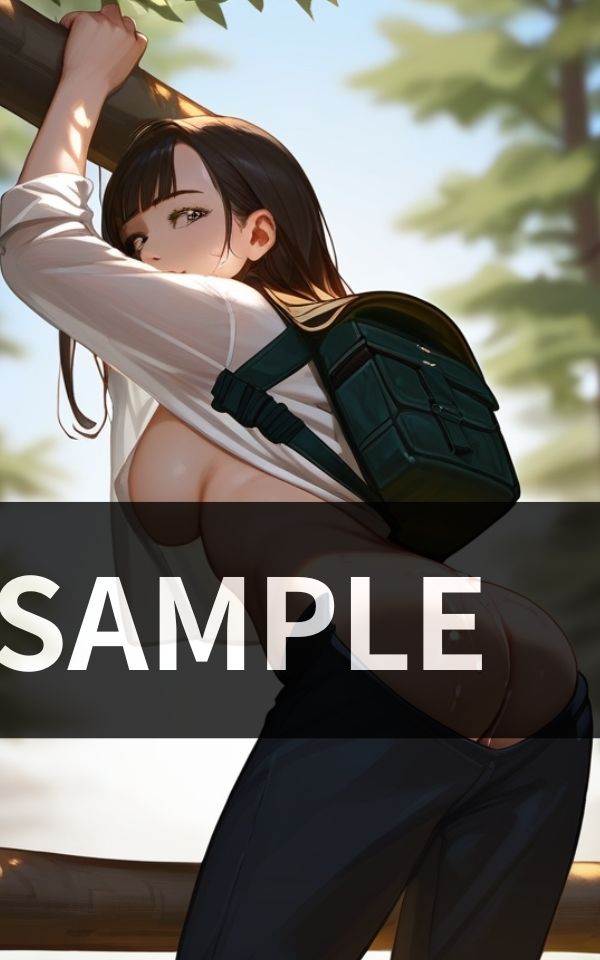出会った山ガールの お尻に発射 画像4