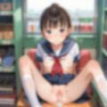 図書館で声を出せずに愛液垂れ流し娘03 画像9