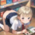 図書館で声を出せずに愛液垂れ流し娘04 画像4