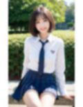 AI×美女×制服×公園 画像9