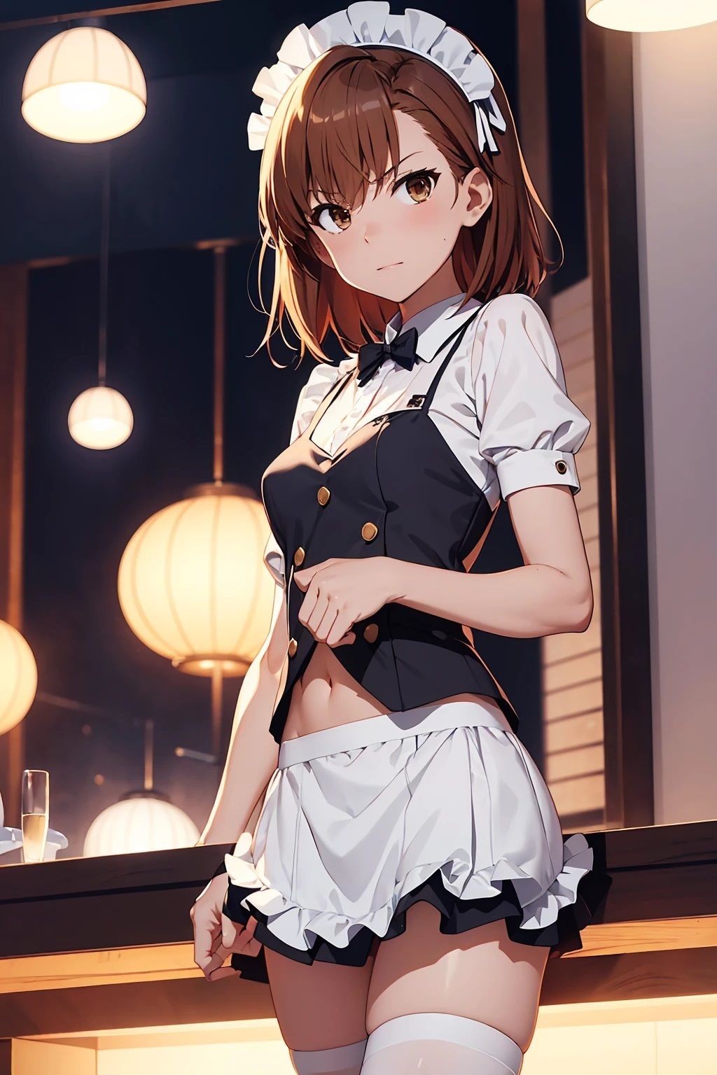 サンプル画像1:御〇美琴  へそ出しと美尻セクシーメイド（78枚）(ひぐまアート) [d_520058]