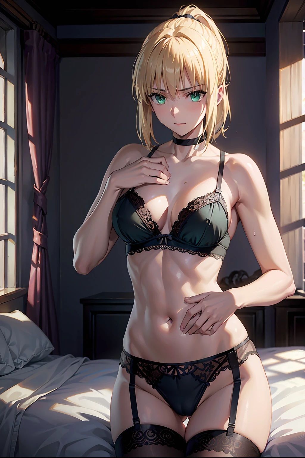 サンプル画像1:セ〇バー 腹筋と腋 セクシー下着（138枚）(ひぐまアート) [d_520062]