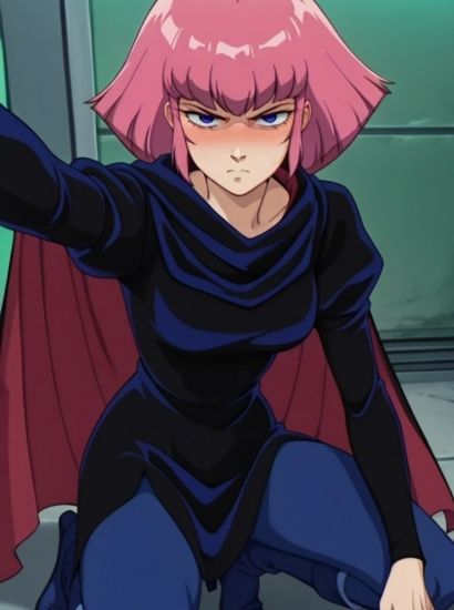 サンプル画像1:機動戦士Ζガンダムのハマーン・カーンから送られてきた自撮り写真(自撮りサークル  イカスミ工房) [d_520377]