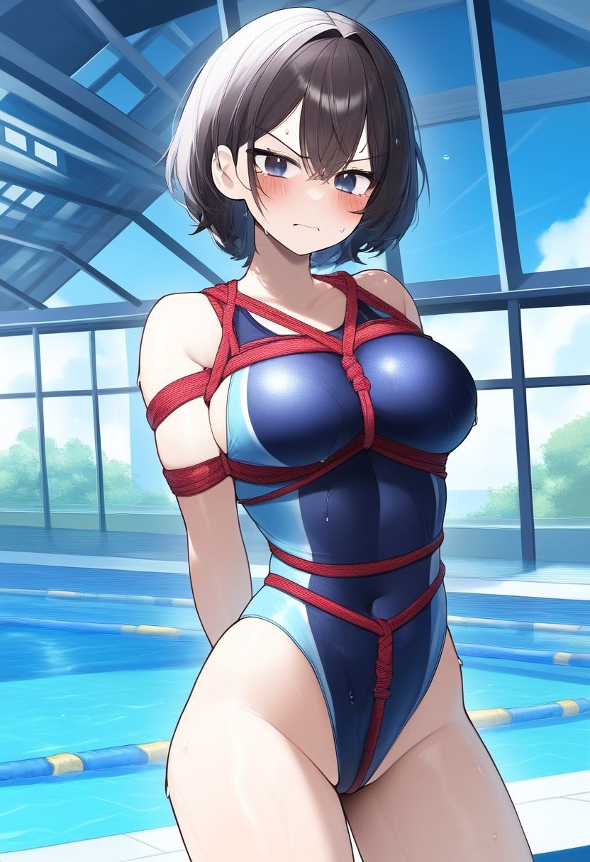 スポーツ少女着衣緊縛AIイラスト集 画像7