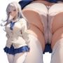 制服JK（白）のえちえちおパンツ盗撮アングル お尻編 Vol.1＋ Vol.2