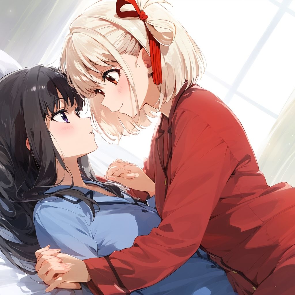 リ◯リス・リ◯イル  鏑◯千束＆井◯上たきな百合百合高解像度イラスト集 画像5