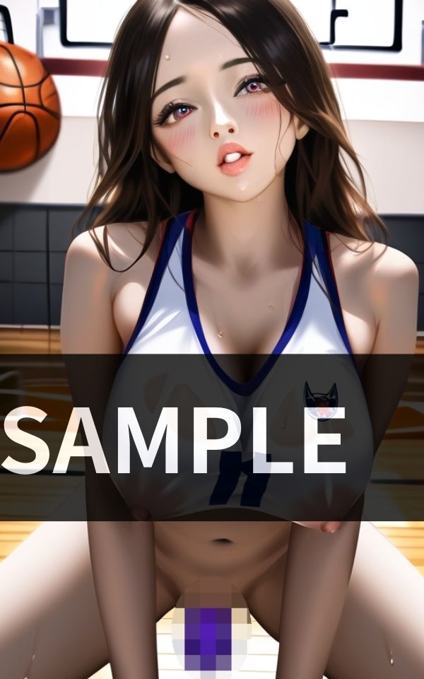 サンプル画像1:バスケ部マネージャーは いつもボールに マン汁をかけている(ピンクスパーク) [d_521108]