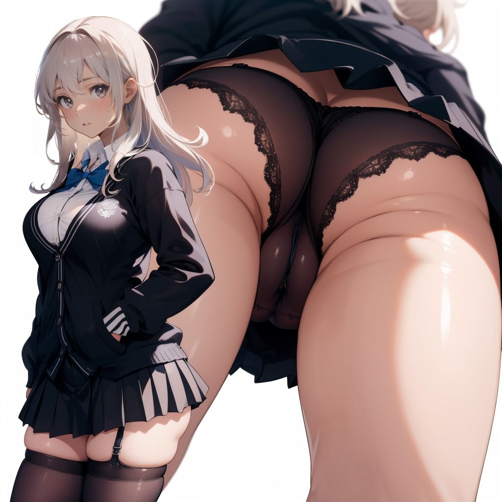 制服JK（黒）のえちえちおパンツ盗撮アングル お尻編 Vol.1＋Vol.2 画像4