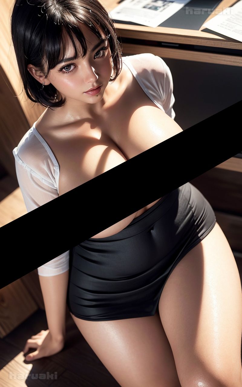 【AIグラビア巨乳美女写真集】Vol.12上から見下ろされる秘書の天使さん  センシティブまとめ 画像2