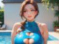 爆乳母さんの水着姿がエロくて孕ませる 画像10