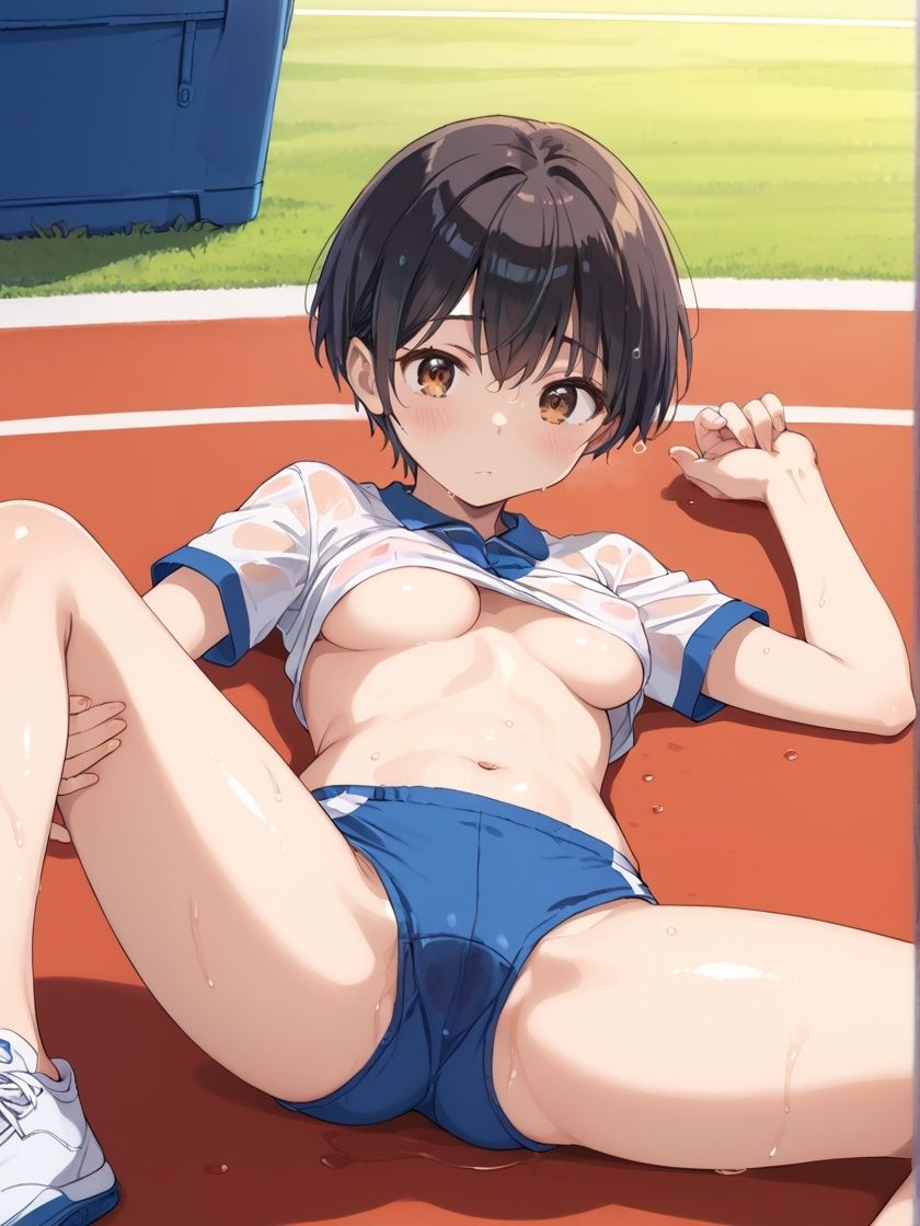 サンプル画像3:汗だく性処理陸上部2〜美少女が集う陸上部でおじさんコーチが熱血種付け性指導〜(ぽちっとエロス) [d_523367]