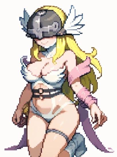 サンプル画像1:デジモンのエンジェウーモンから送られてきた自撮り写真pixel art ver(自撮りサークル  イカスミ工房) [d_523521]