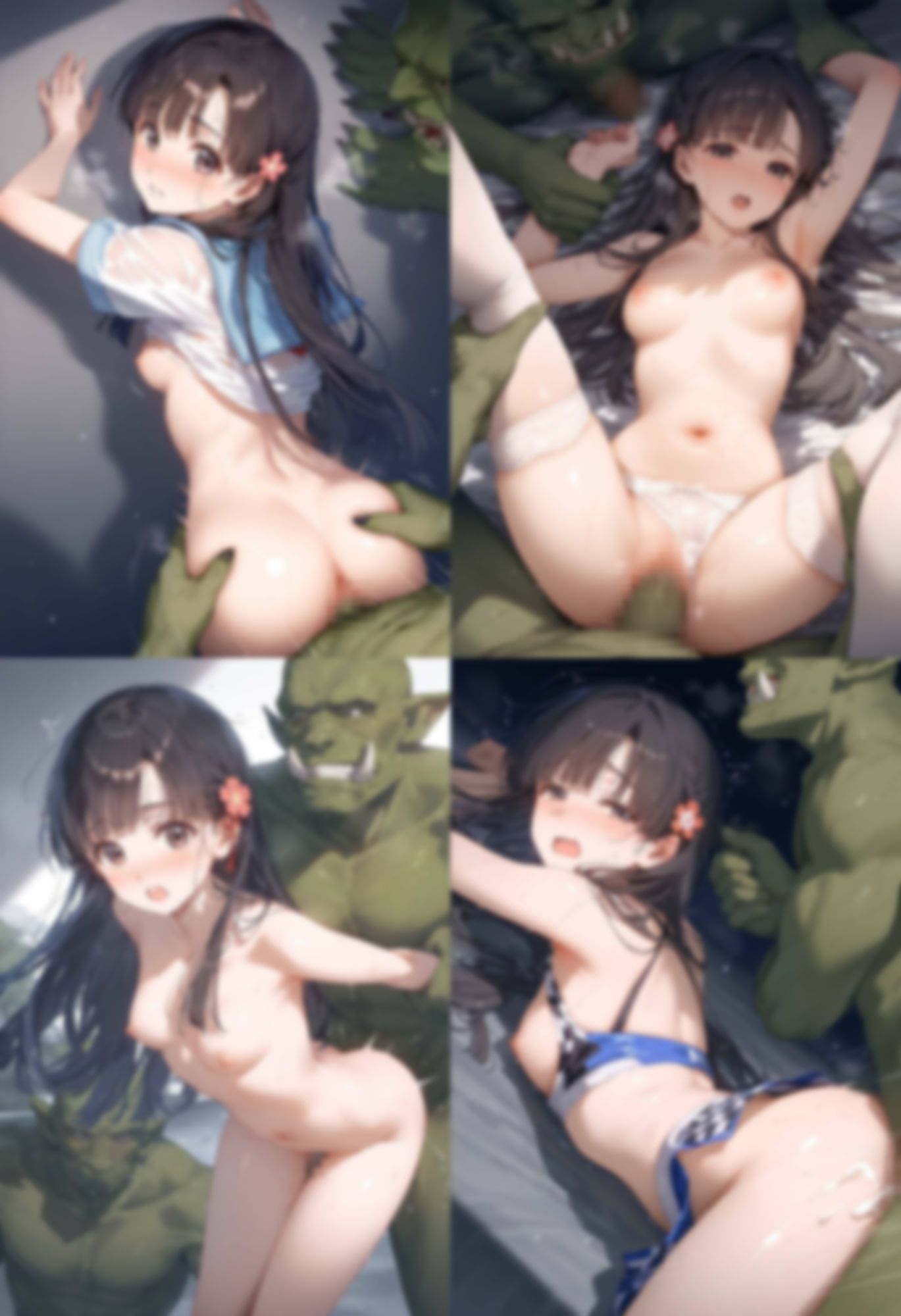 サンプル画像3:オークの肉穴  小早川紗〇(いじらせ田辺) [d_523762]