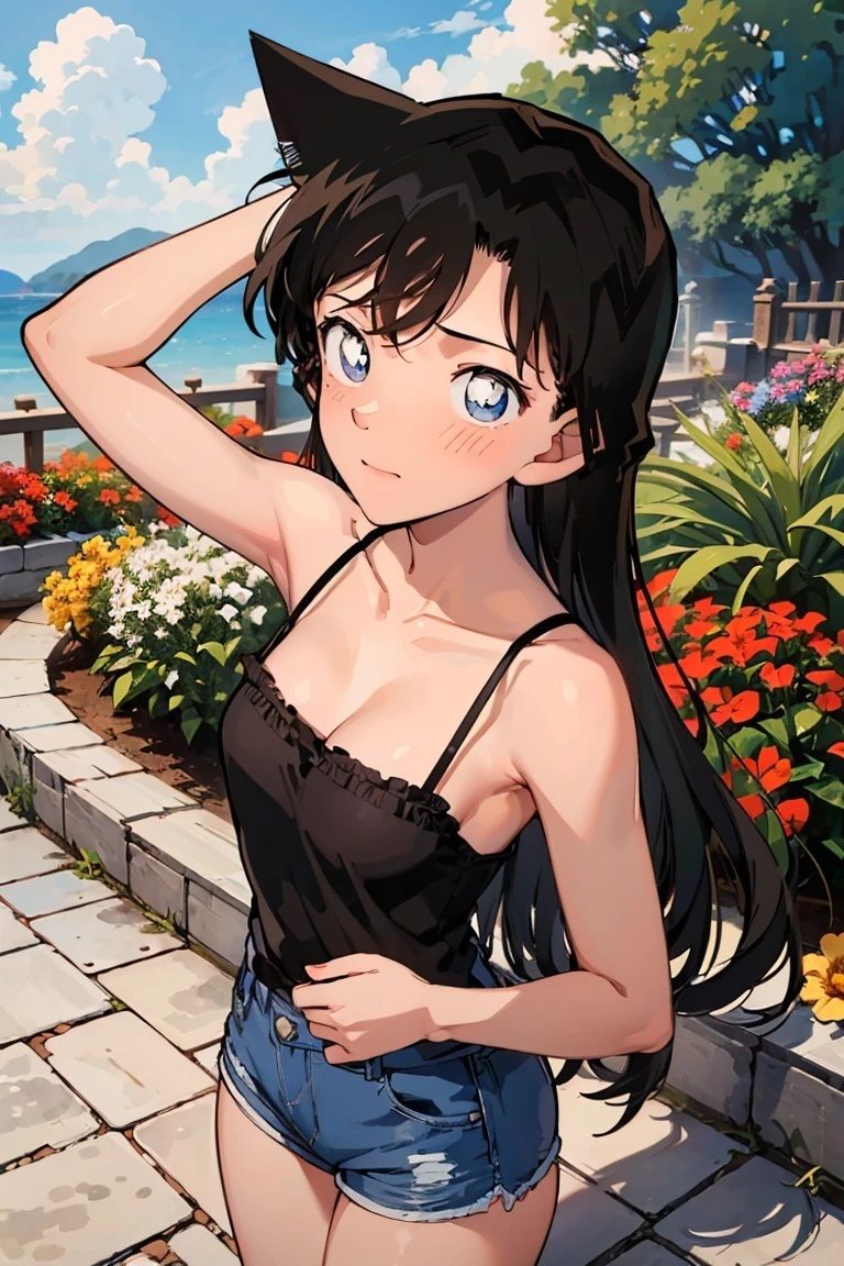 サンプル画像1:毛〇蘭  デニムショートパンツ（70枚）(きたあかりアート) [d_523876]