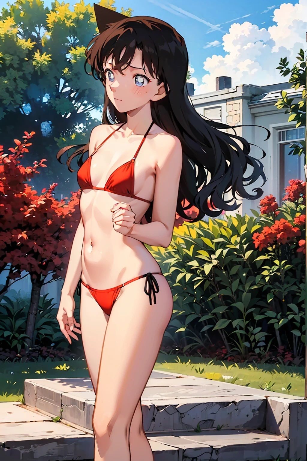 サンプル画像2:毛〇蘭  赤マイクロビキニ（87枚）(きたあかりアート) [d_523879]