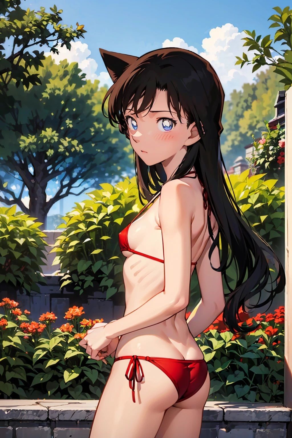 サンプル画像3:毛〇蘭  赤マイクロビキニ（87枚）(きたあかりアート) [d_523879]