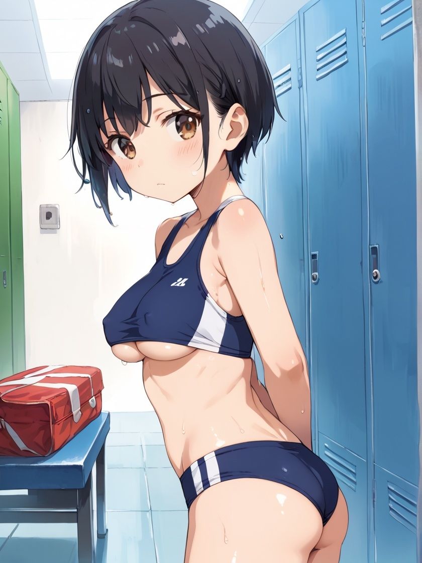 サンプル画像1:汗だく種付け陸上部〜練習後に顧問のおじさんコーチによる熱血生ハメ性指導〜(かわいいイチゴ) [d_523989]