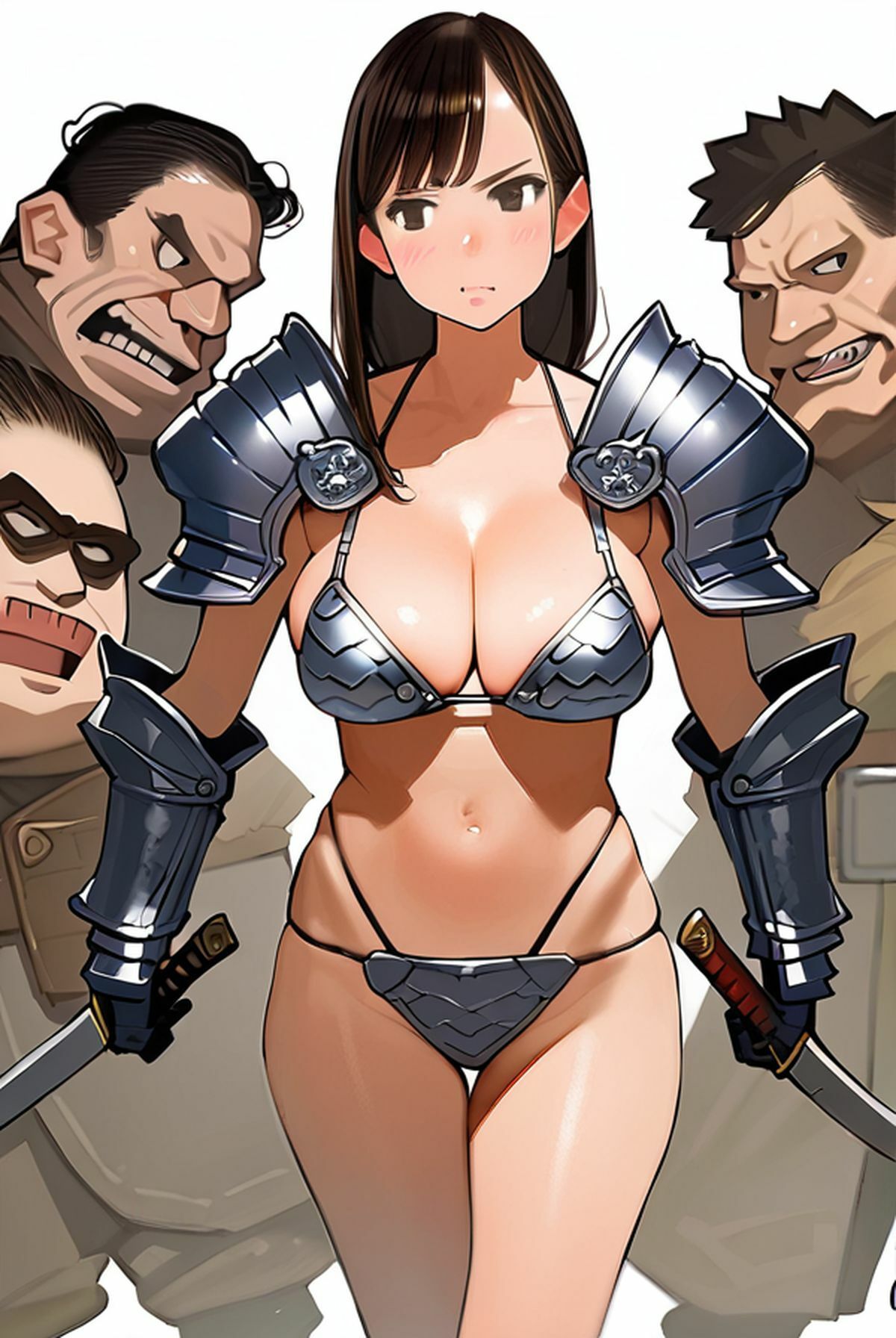 サンプル画像2:むっちむちビキニアーマーオンナ戦士はえっちえち戦うより仲良くなったほうが良くない？（フルカラー）(ailoveproject) [d_524146]