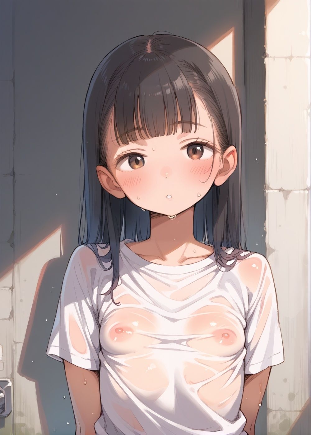 つるぺた妹は乳首調教を望む 画像1