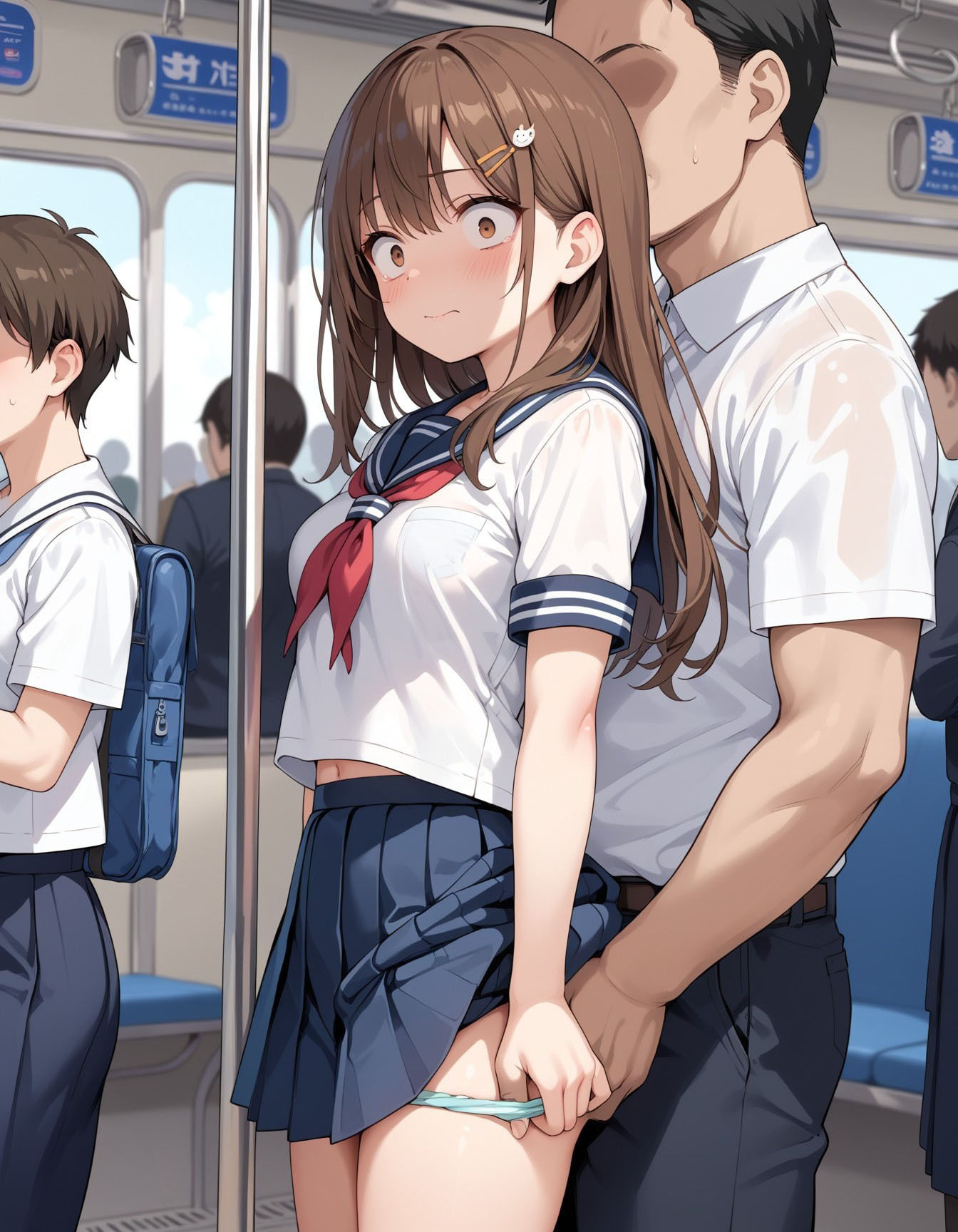 サンプル画像2:大胆すぎる痴〇に狙われた制服娘(BOX-D) [d_524761]