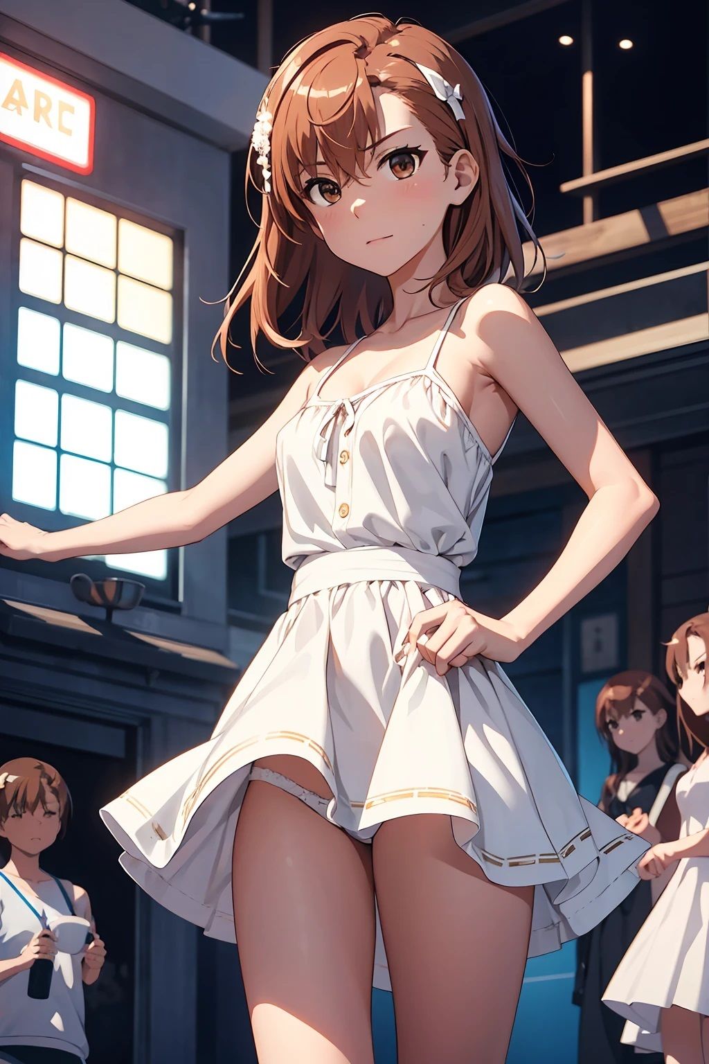 サンプル画像3:御坂〇琴  白色ワンピ（70枚）(ひぐまアート) [d_525088]