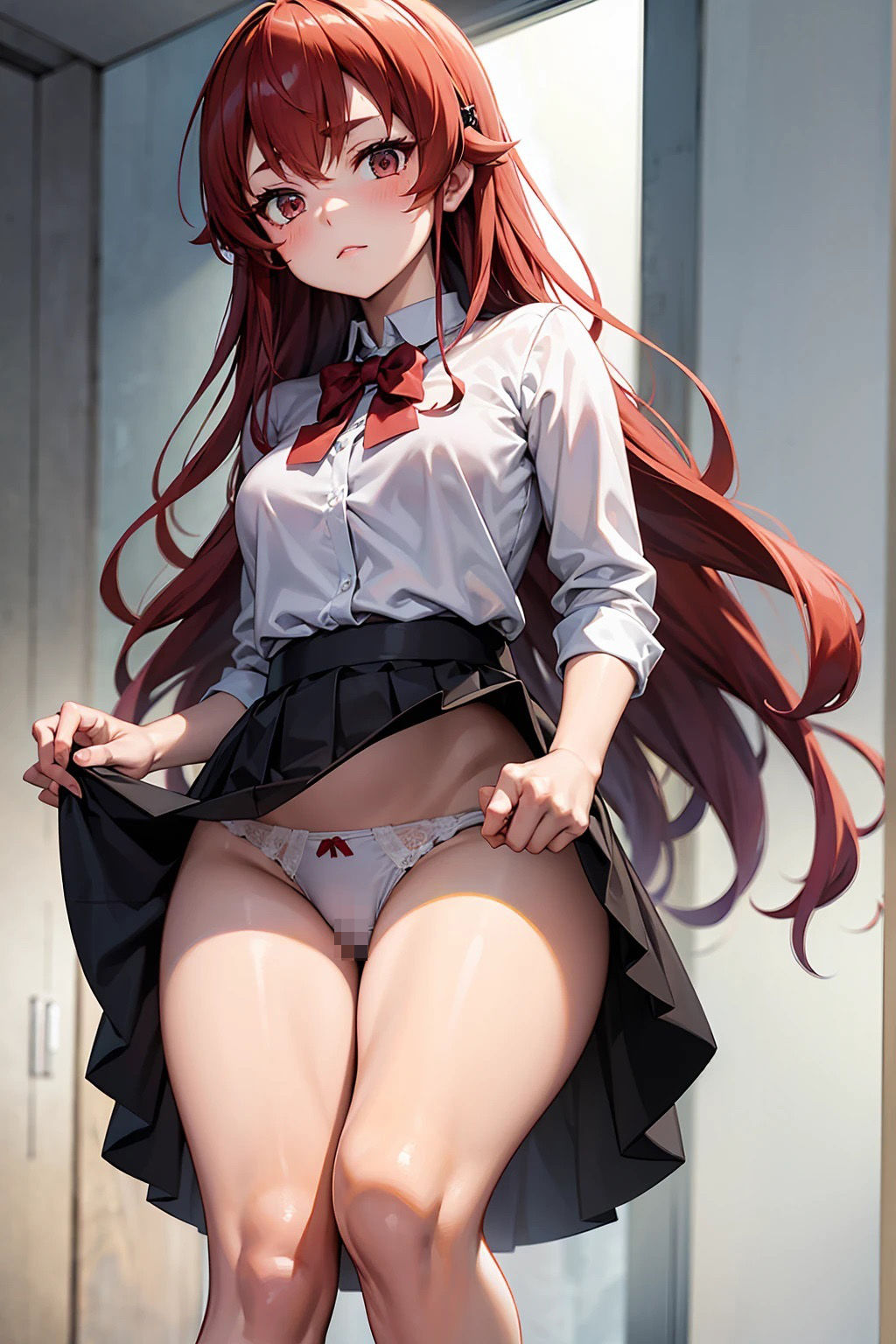 サンプル画像1:エ〇ス  JK制服パンチラ（57枚）(ひぐまアート) [d_525092]