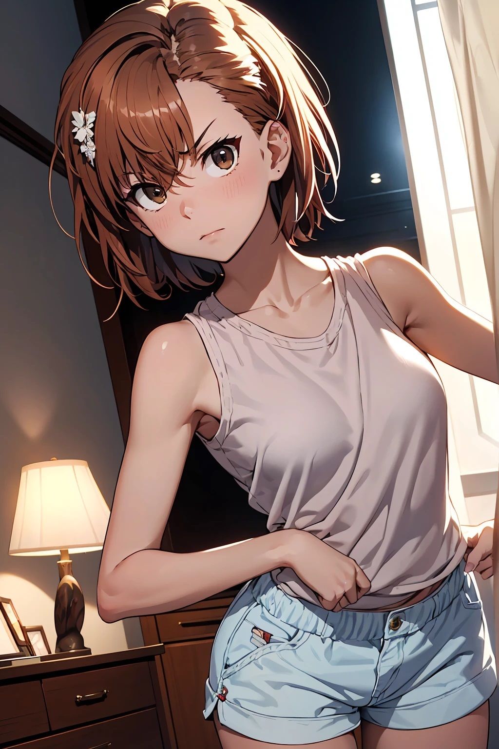 サンプル画像1:御坂〇琴  タンクトップ（57枚）(ひぐまアート) [d_525093]