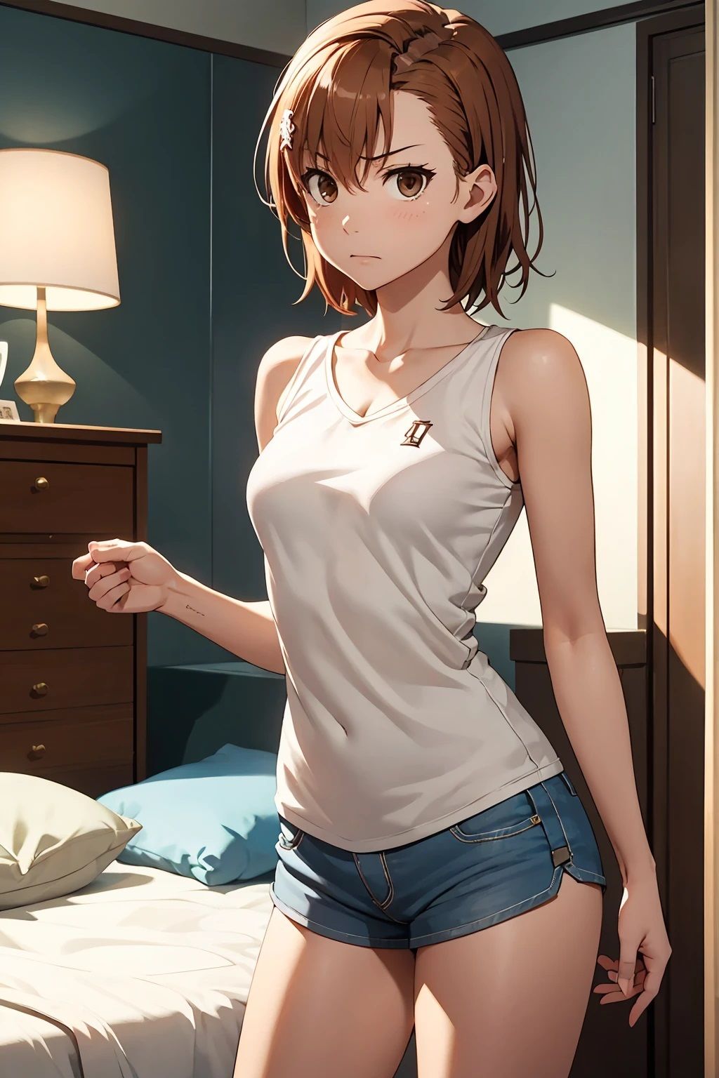 サンプル画像2:御坂〇琴  タンクトップ（57枚）(ひぐまアート) [d_525093]