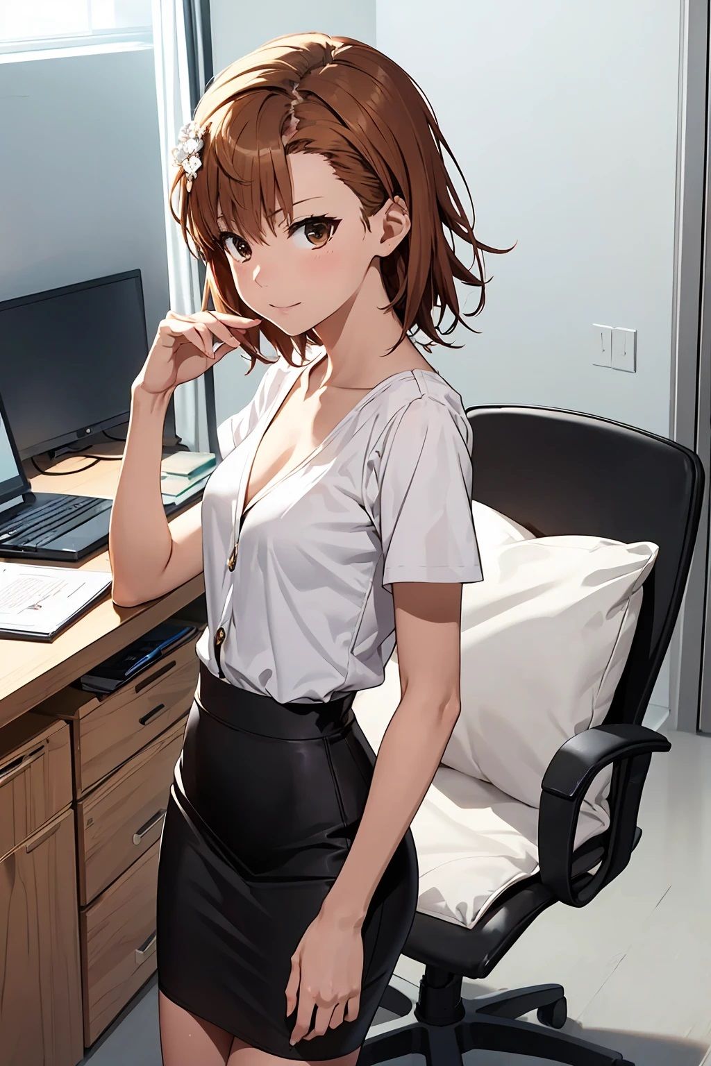 サンプル画像1:御坂〇琴  セクシーOL  （68枚）(ひぐまアート) [d_525096]