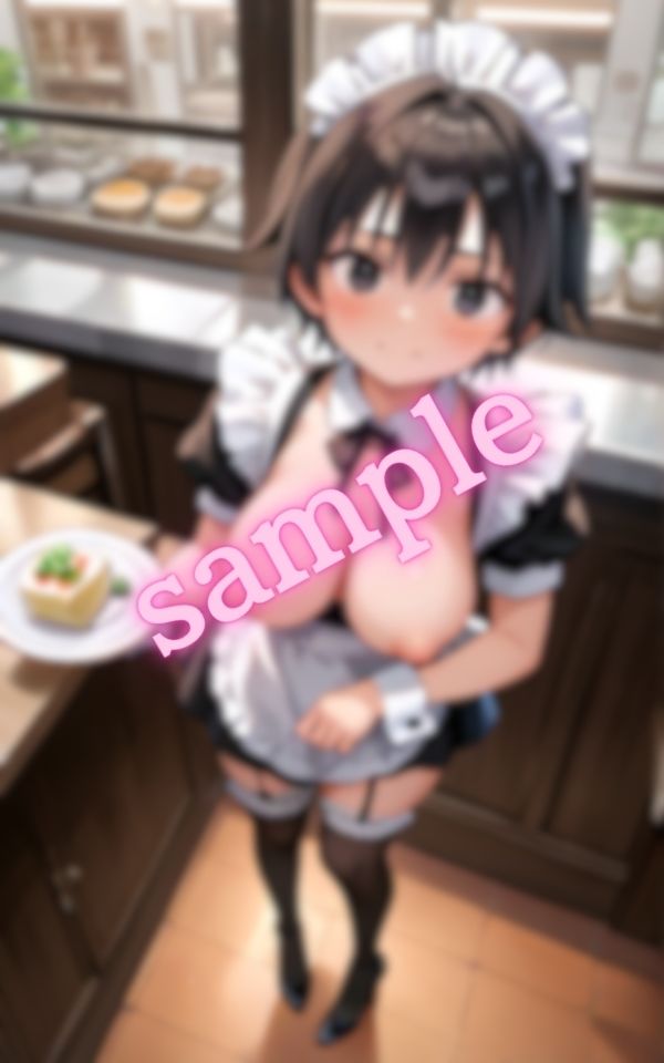 サンプル画像3:喫茶店でのエッチなアルバイトをする大学生(AIラブ) [d_525177]