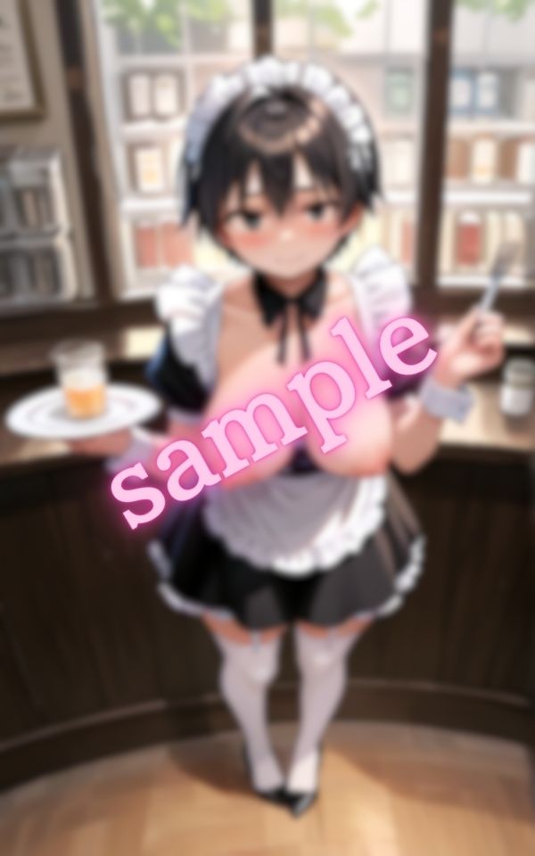 サンプル画像5:喫茶店でのエッチなアルバイトをする大学生(AIラブ) [d_525177]