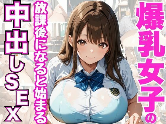 爆乳女子の放課後に始まる中出しセックスの画像