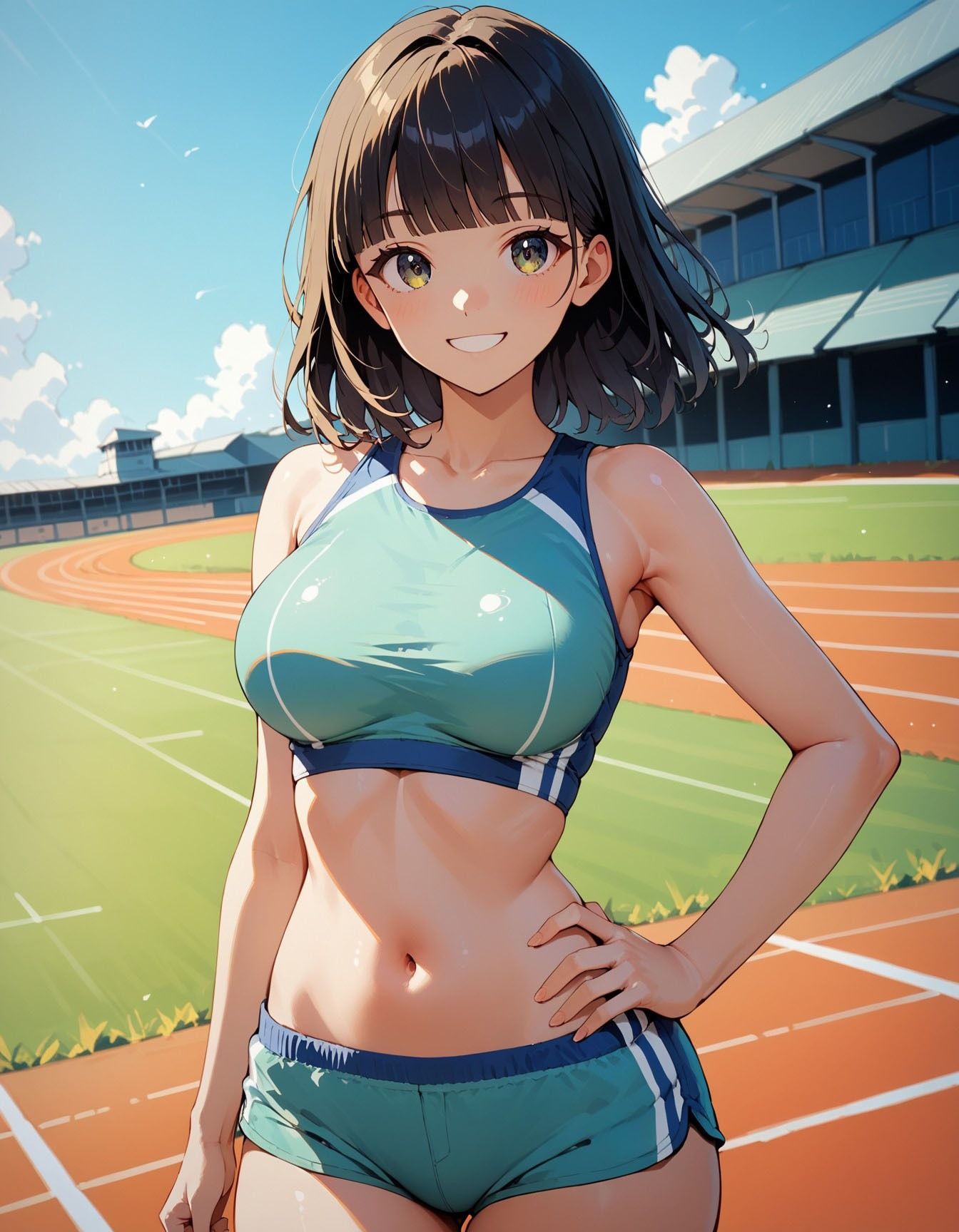 サンプル画像1:ハメドリ陸上部ムスメ(AI美女2.5) [d_526384]