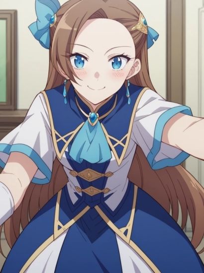 サンプル画像1:乙女ゲームの破滅フラグしかない悪役令嬢に転生してしまったのカタリナ・クラエスから送られてきた自撮り写真(自撮りサークル  イカスミ工房) [d_526589]