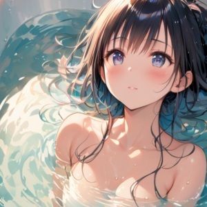 ひたすらお風呂少女-A Girl and Her Bath-1